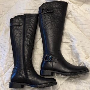 Black Leather Boots Never Been Worn